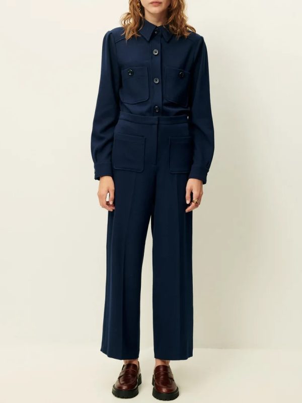 ALBERWOOL PANTS QUEEN BLUE