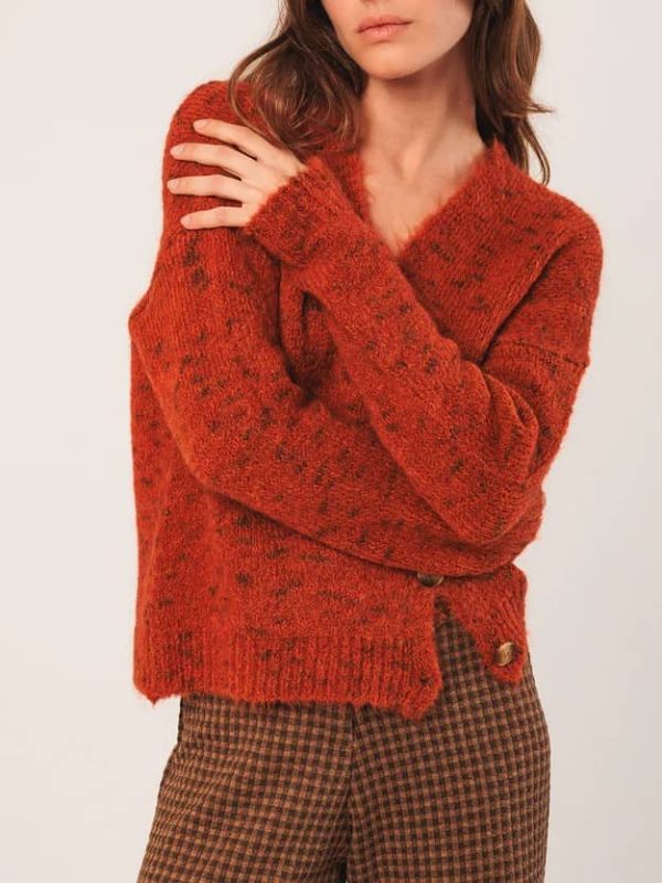 EA539 CARDIGAN TERRACOTA
