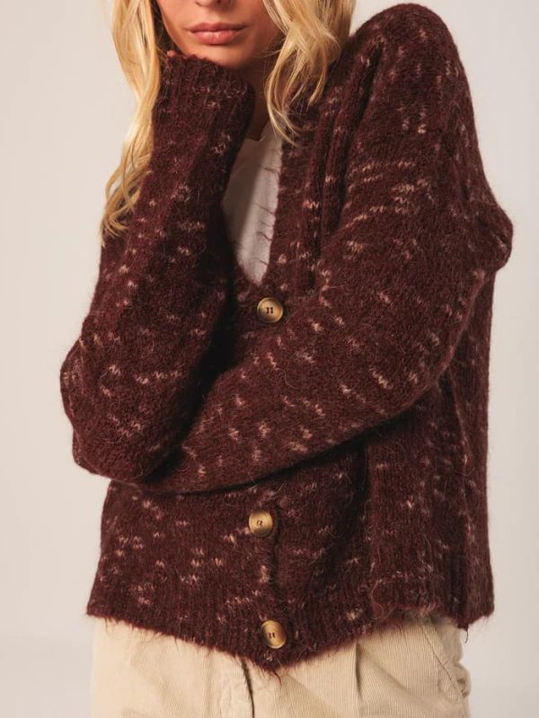 EA539 CARDIGAN BERENJENA