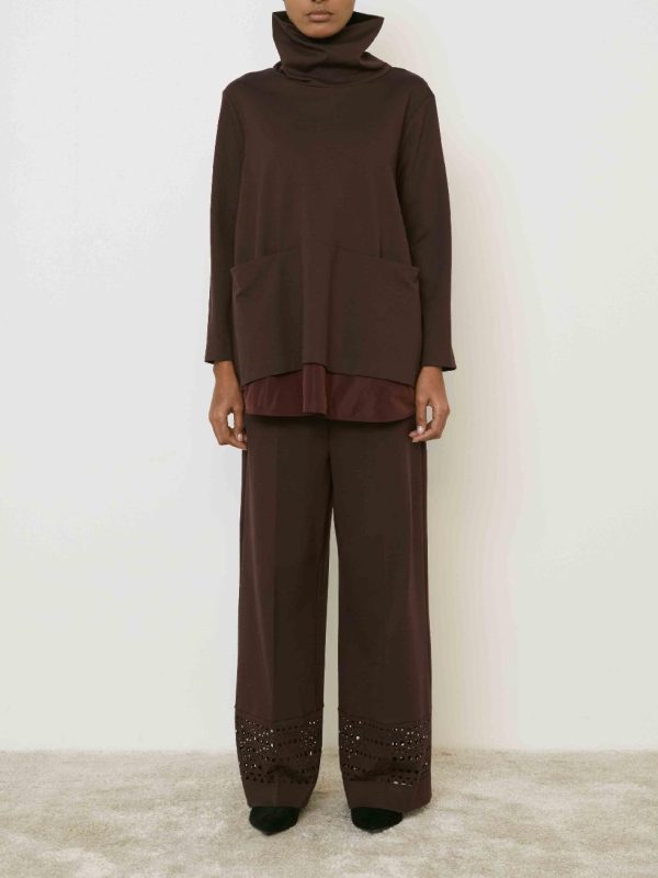 M5EA15 BLUSA BORGOGNA