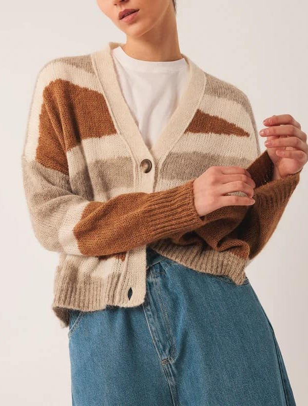 EA535 CARDIGAN CAMEL